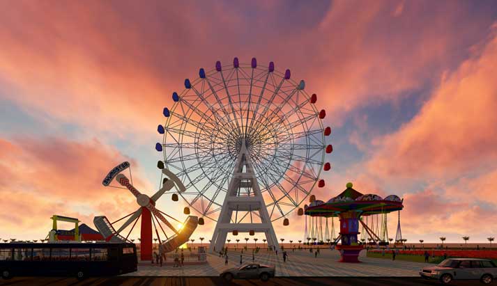 Ferris wheel ride for amusement park 